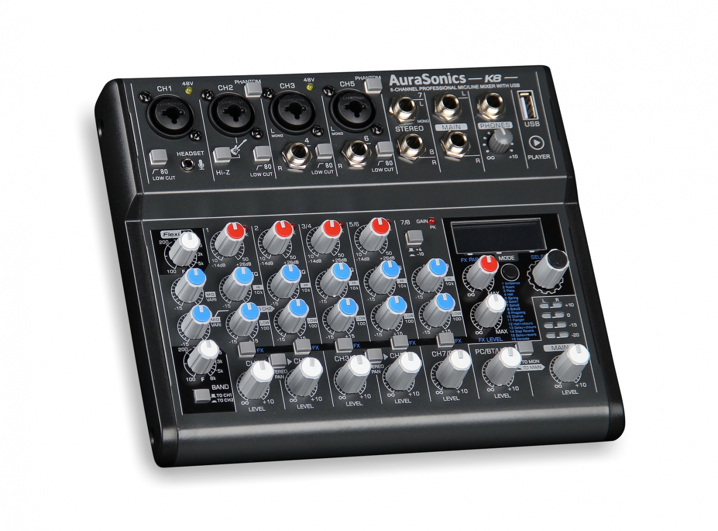 AuraSonics K8 компактный микшерный пульт в Новом Девяткино