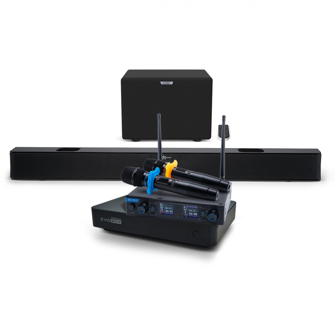 Hi-End караоке-система EVOBOX Premium + EvoSoundBar (саундбар с караоке) в Новом Девяткино