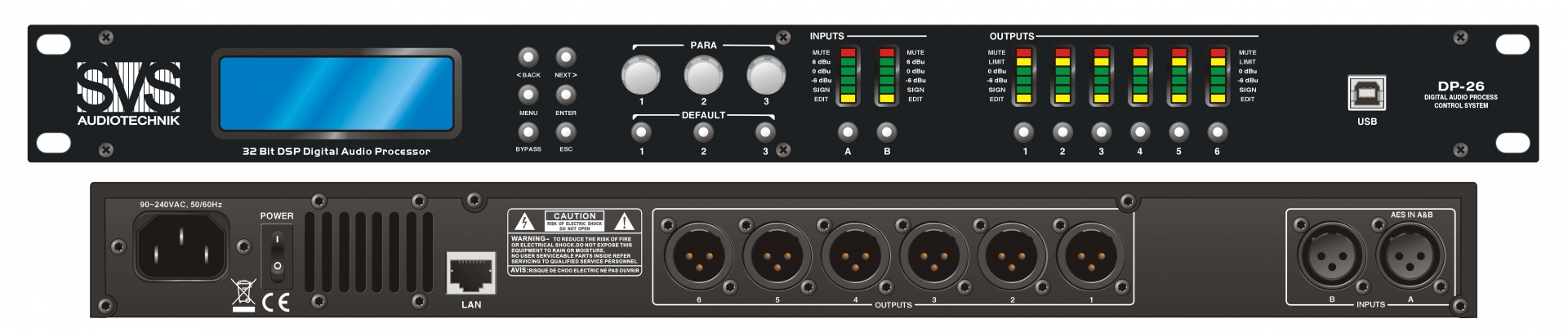 SVS Audiotechnik DP-26 Цифровой процессор: 2 входа 6 выходов в Новом Девяткино
