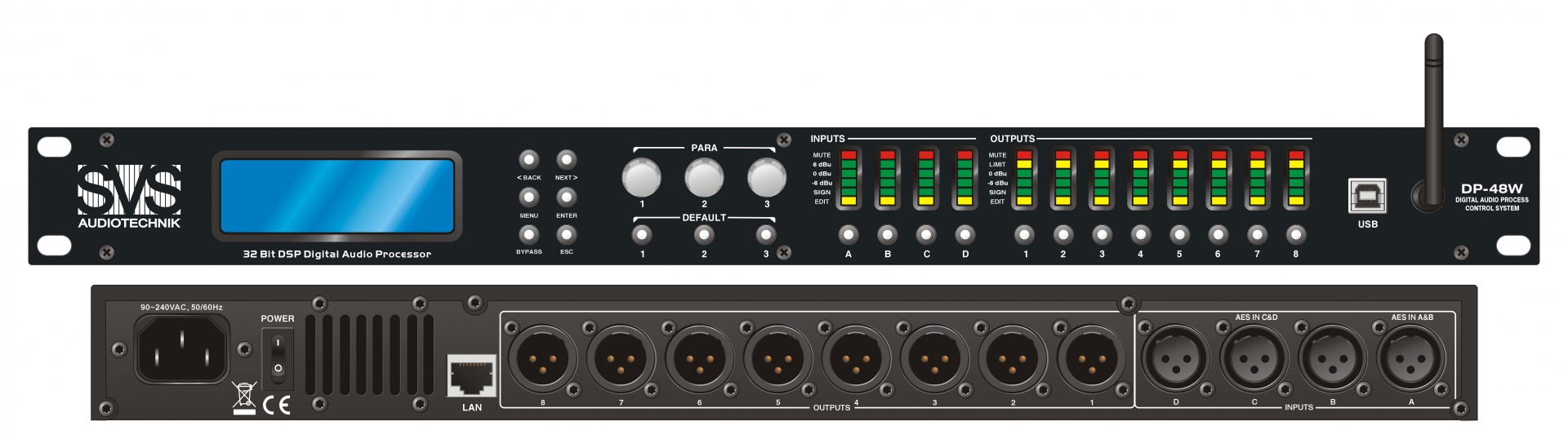 SVS Audiotechnik DP-48W Цифровой процессор: 4 входа 8 выходов в Новом Девяткино