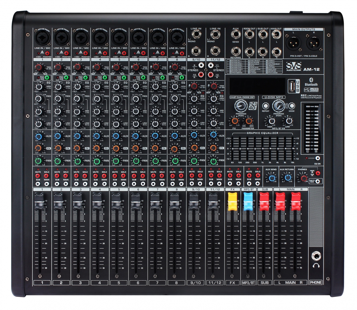 SVS Audiotechnik mixers AM-12 Микшерный пульт аналоговый, 12-канальный в Новом Девяткино